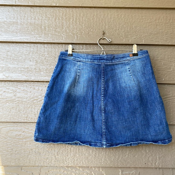 Sneak Peak Denim Embroidered Skirt - Picture 2 of 14